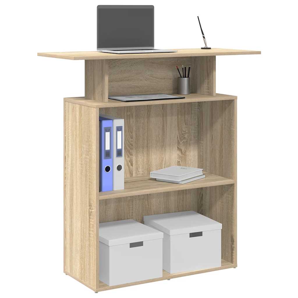 Empfangstresen Sonoma-Eiche 100 x 40 x 104 cm Holzwerkstoff