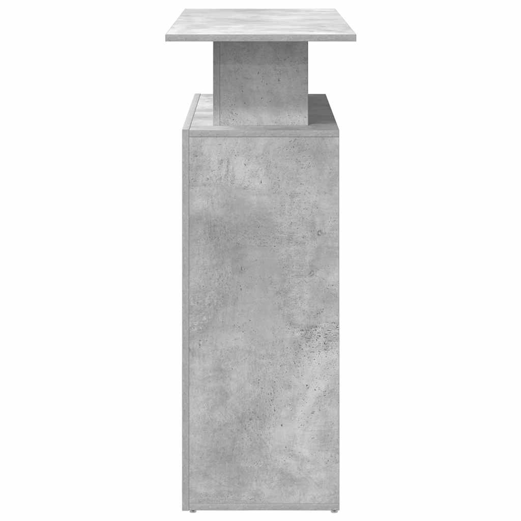 Reception Counter Concrete Grey 100x40x104 cm Engineered Wood