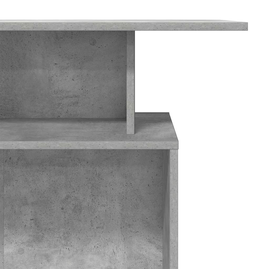 Reception Counter Concrete Grey 100x40x104 cm Engineered Wood