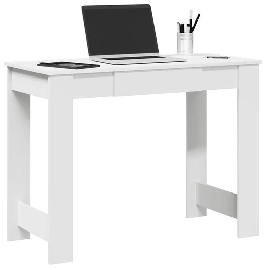 Bureau blanc 100x45x75 cm aggloméré