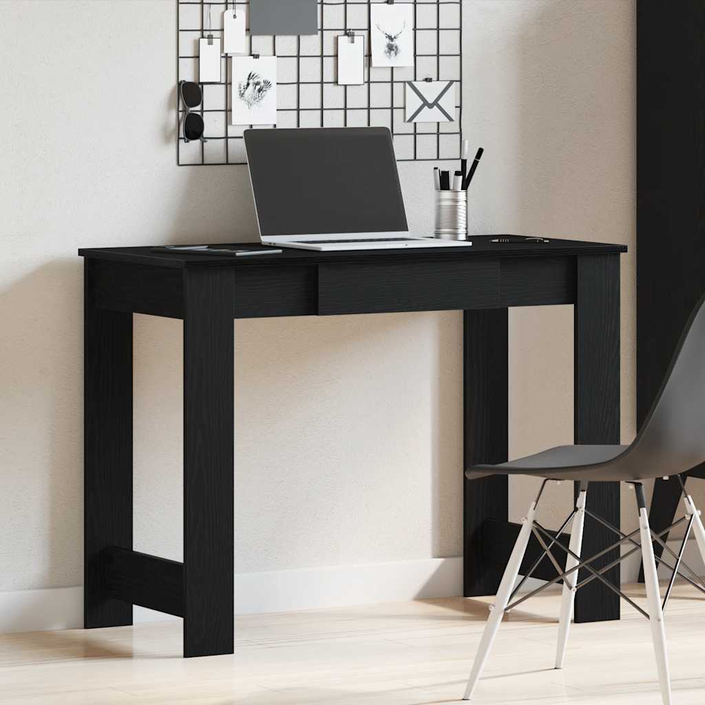 Desk Black 100x45x75 cm Engineered wood