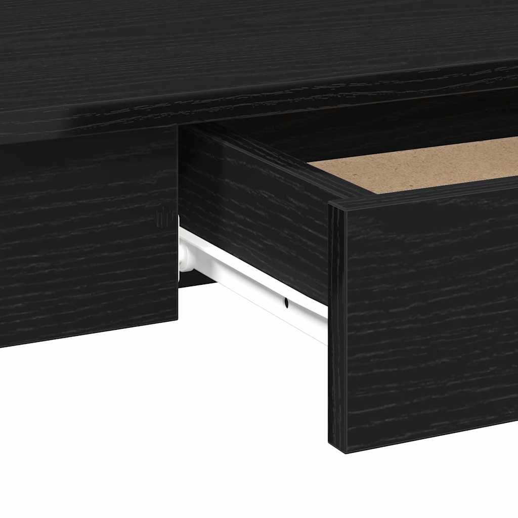 Desk Black 100x45x75 cm Engineered wood