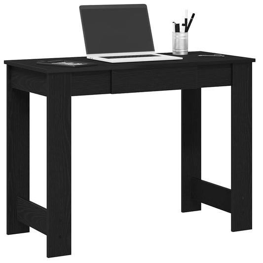 Bureau noir 100x45x75 cm en bois d'ingénierie