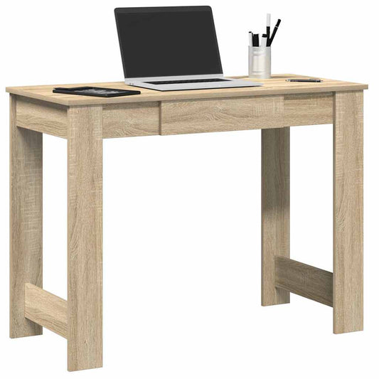Bureau chêne Sonoma 100x45x75 cm panneau de particules
