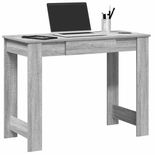 Bureau gris Sonoma 100x45x75 cm Aggloméré