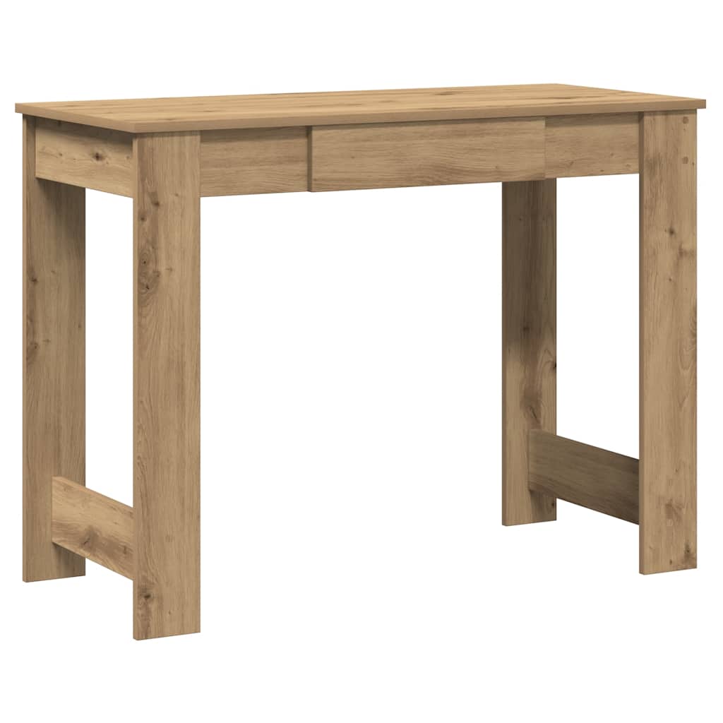 Bureau Chêne Artisan 100x45x75 cm Bois d'ingénierie
