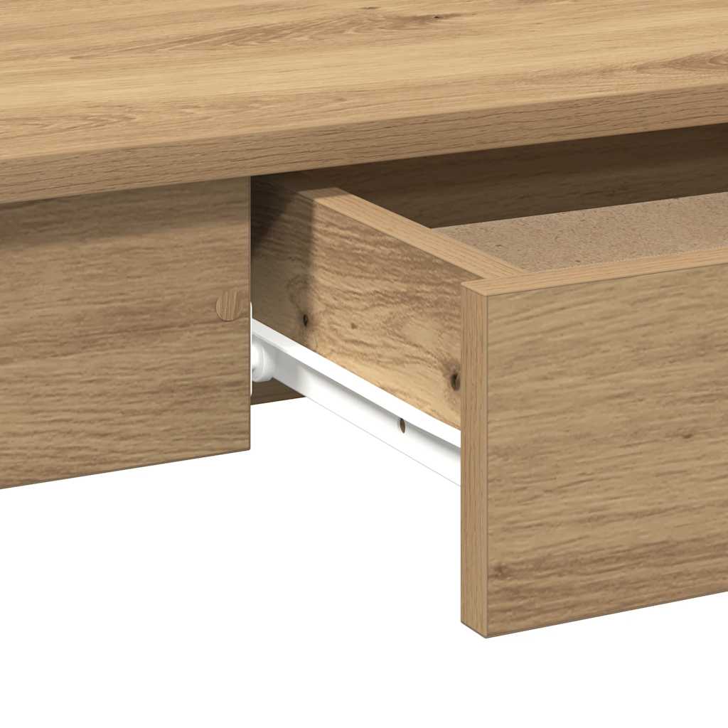 Bureau Chêne Artisan 100x45x75 cm Bois d'ingénierie