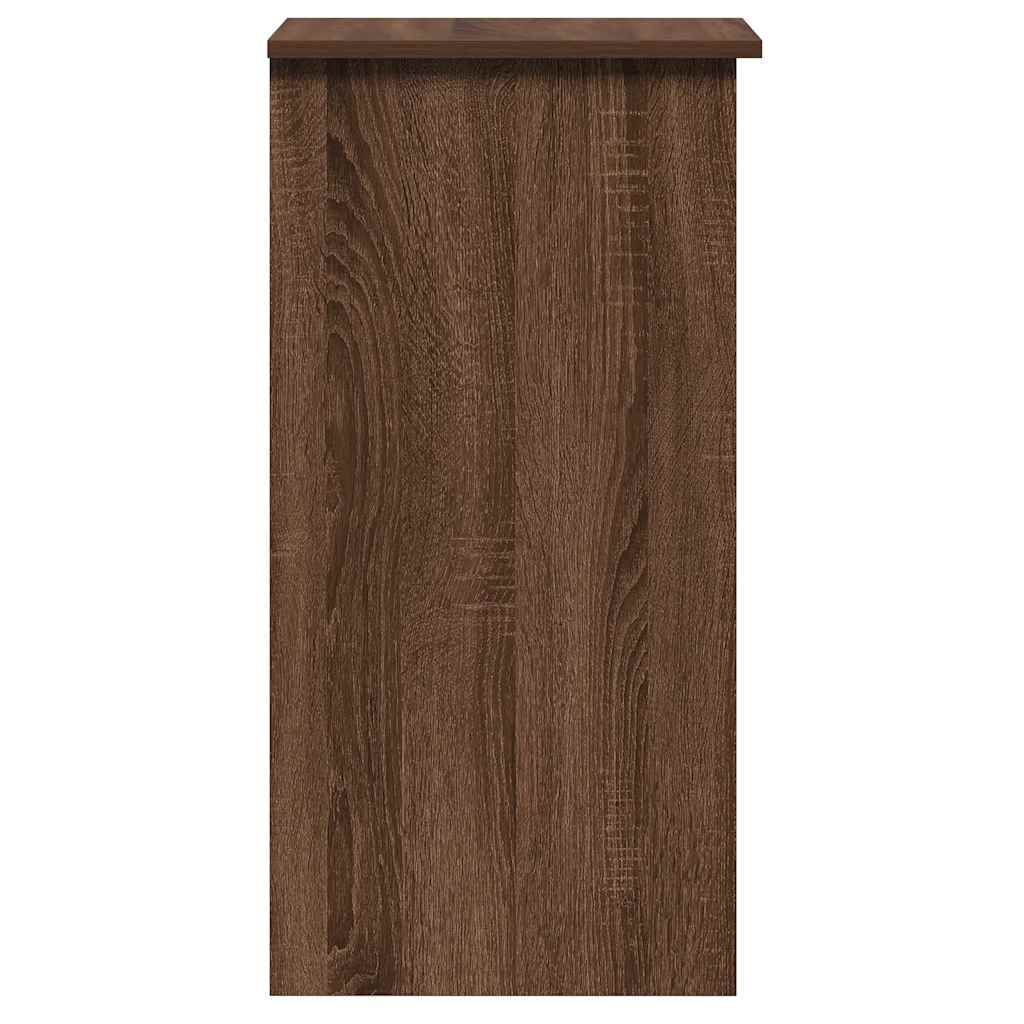 Desk with Shelf Brown Oak-Look 84x40x78 cm
