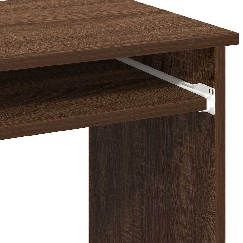 Desk with Shelf Brown Oak-Look 84x40x78 cm
