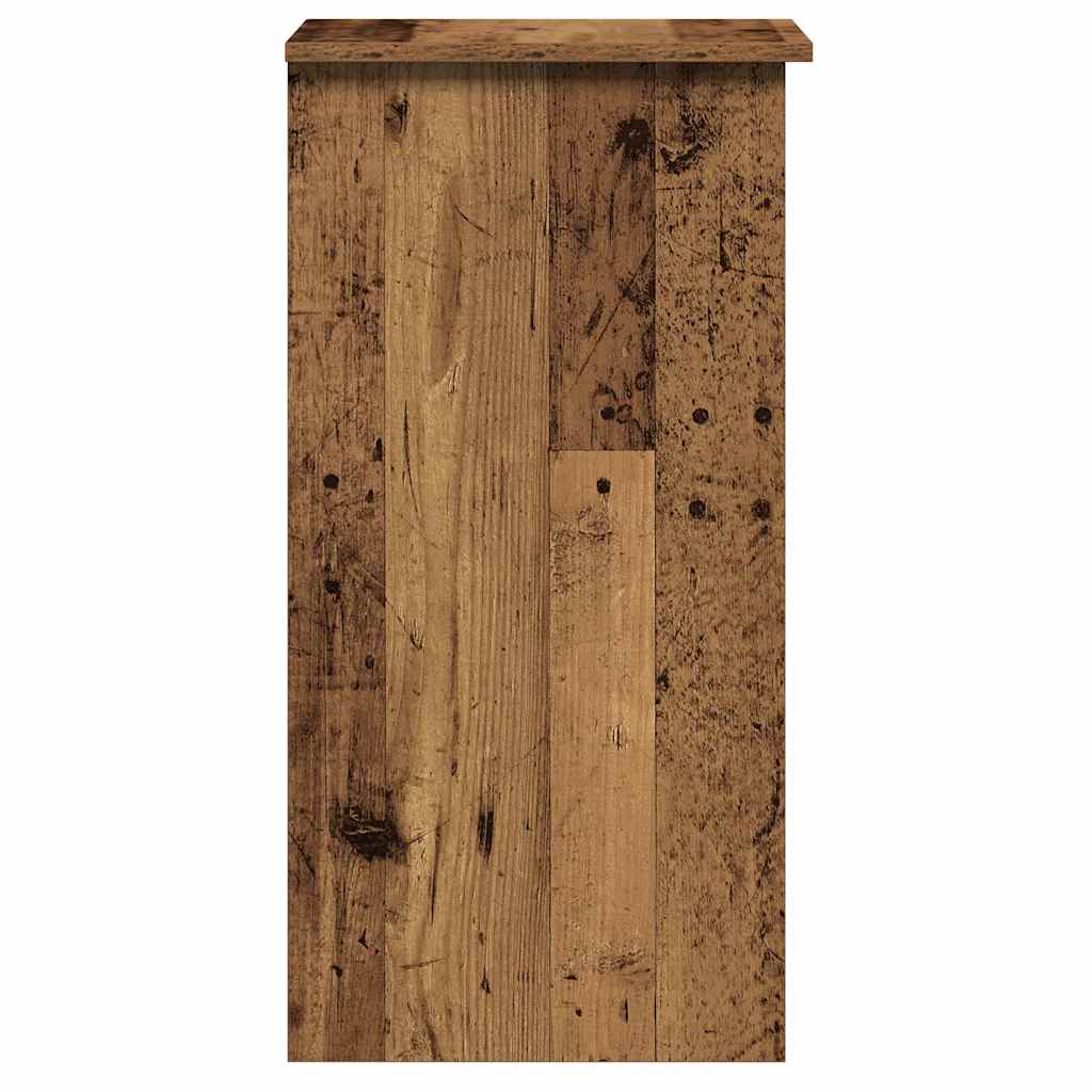 Desk with Shelf, Reclaimed Wood Look, 84x40x78cm, Wood Material