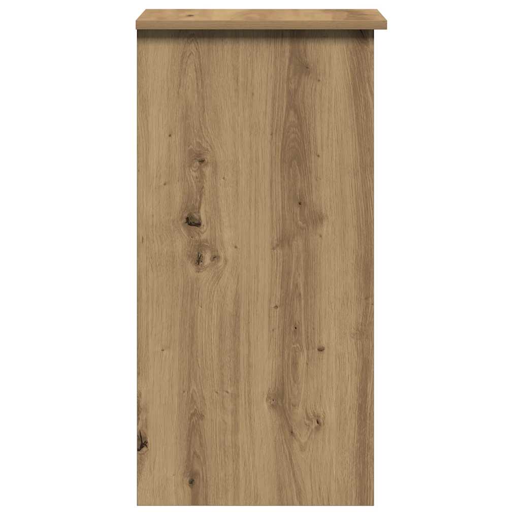 Bureau avec étagère Chêne Artisan 84x40x78cm Panneau de particules