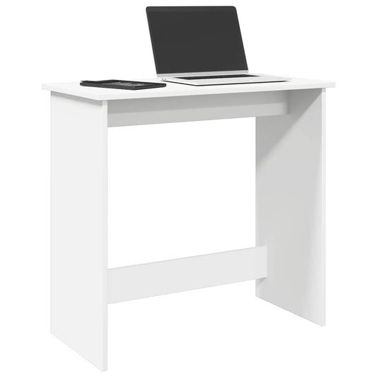 Bureau blanc 80×40×75 cm en bois d'ingénierie