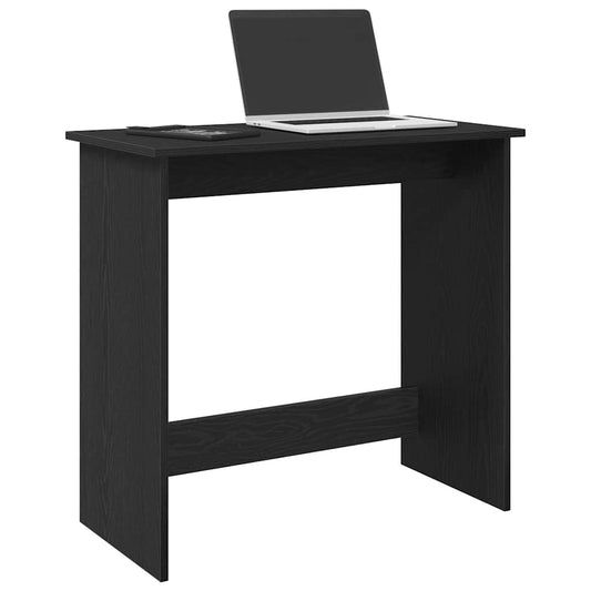 Bureau noir 80x40x75 cm en bois d'ingénierie