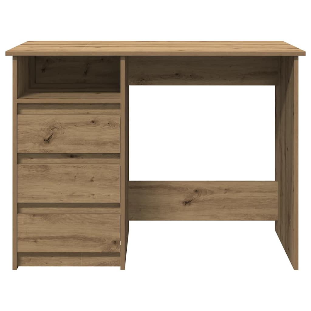 Bureau Chêne Artisan 102x50x75 cm Bois d'ingénierie
