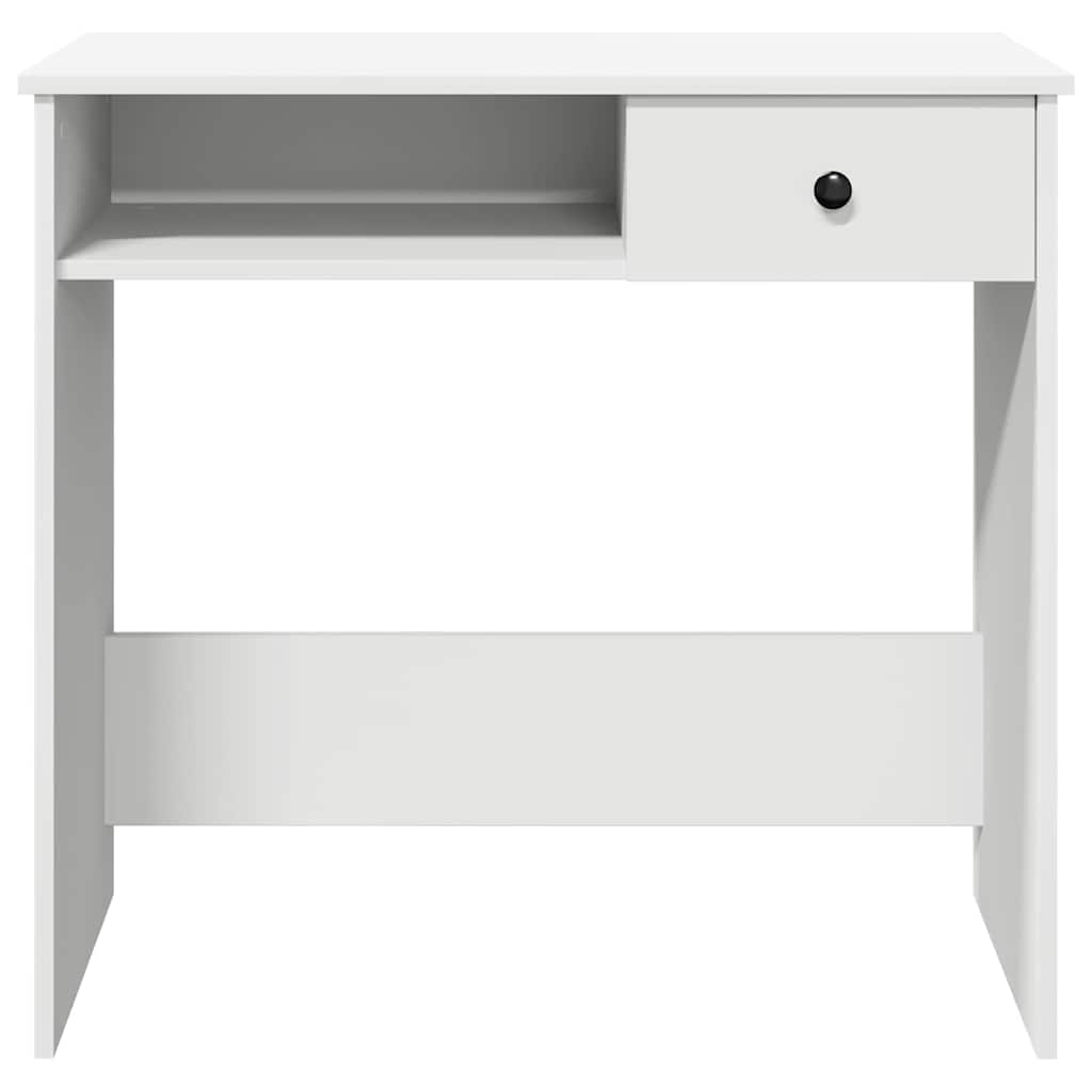 Bureau blanc 80×40×75 cm en bois d'ingénierie