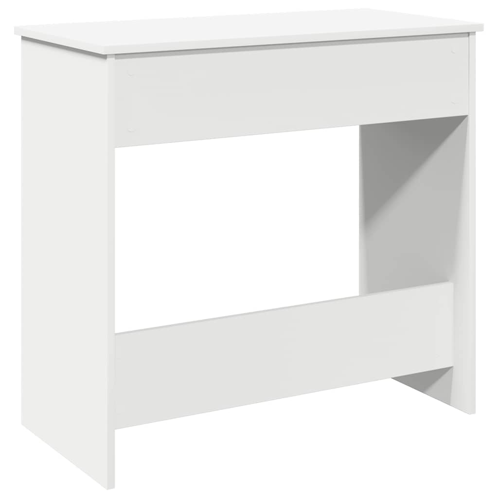 Bureau blanc 80×40×75 cm en bois d'ingénierie