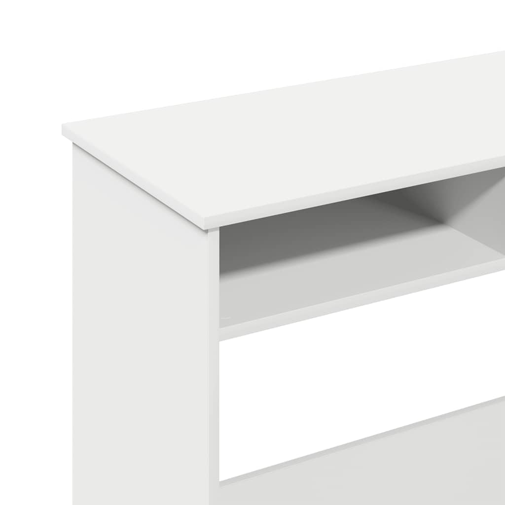 Bureau blanc 80×40×75 cm en bois d'ingénierie