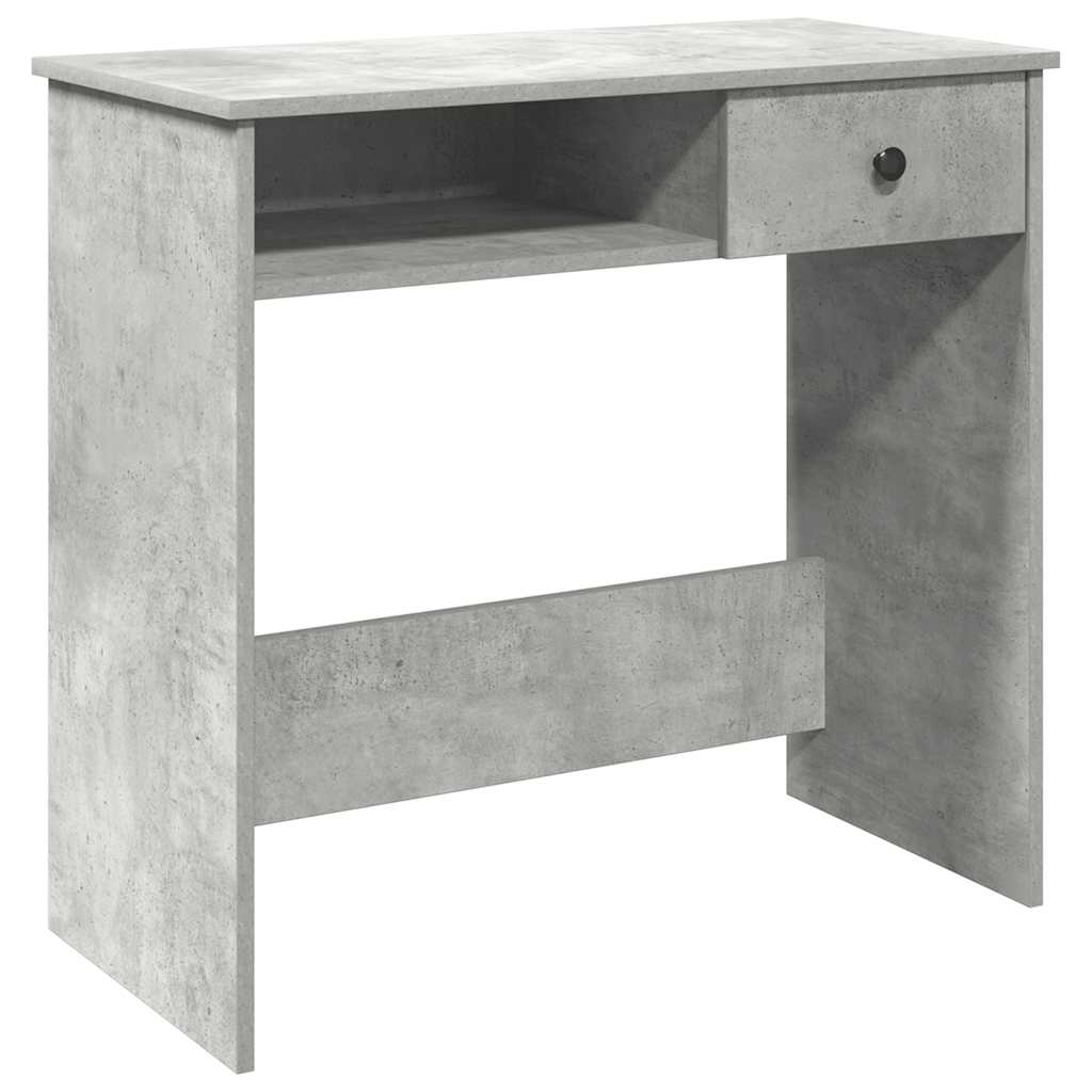 Desk concrete grey 80x40x75 cm wood material