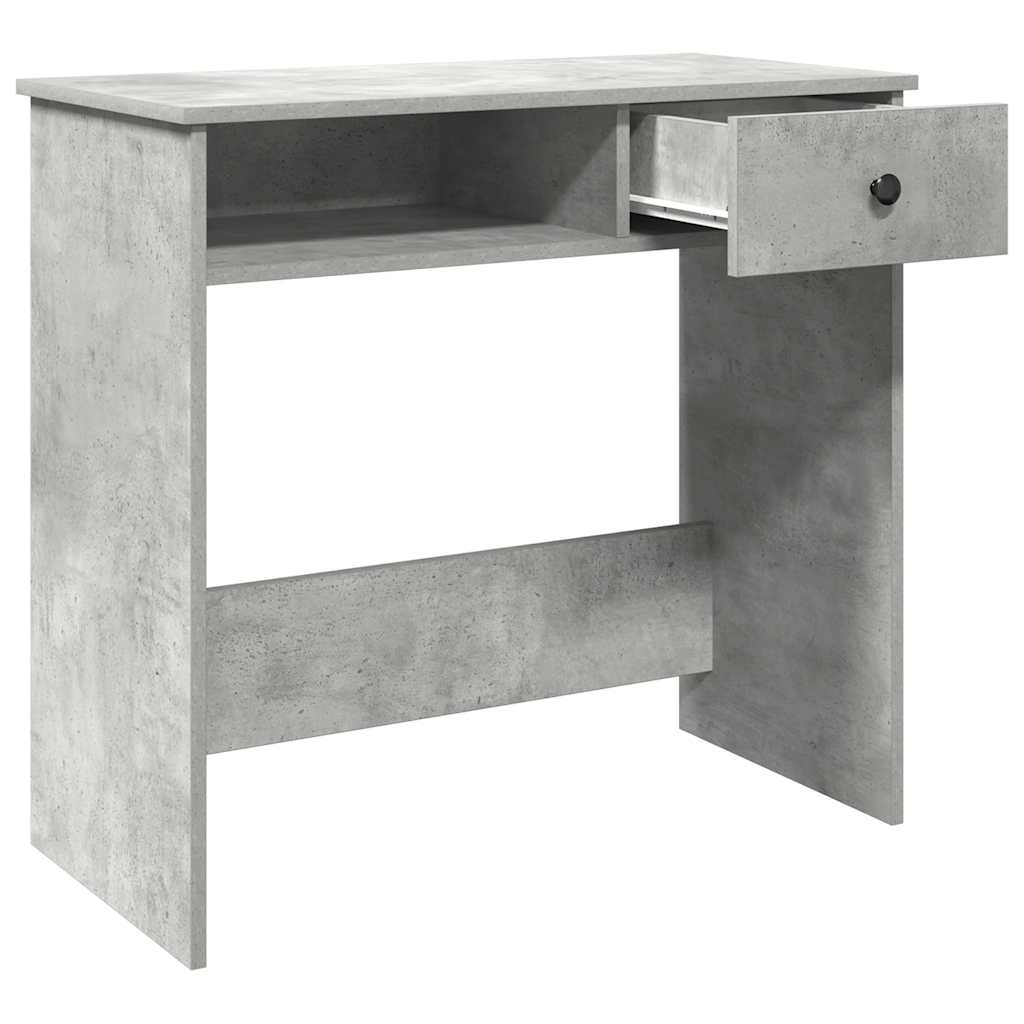 Desk concrete grey 80x40x75 cm wood material