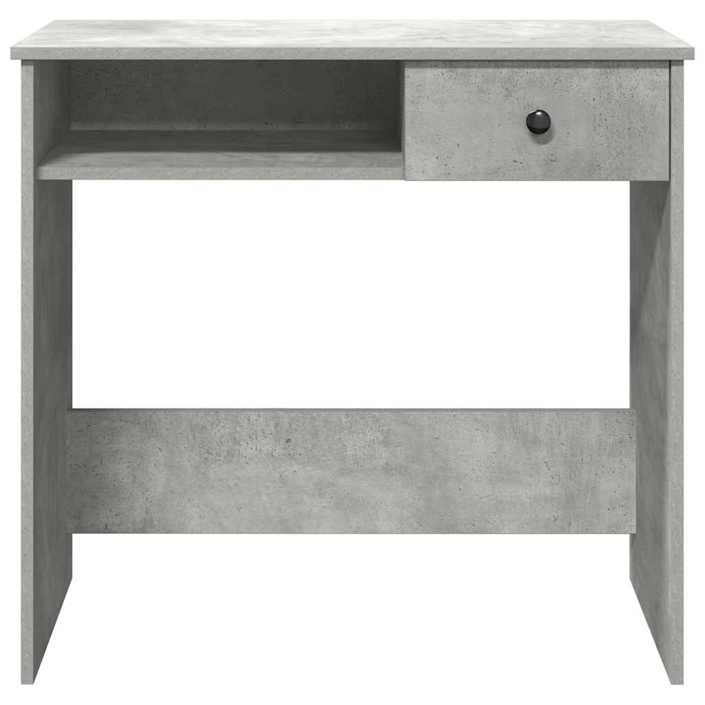 Desk concrete grey 80x40x75 cm wood material