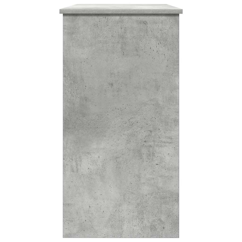 Desk concrete grey 80x40x75 cm wood material
