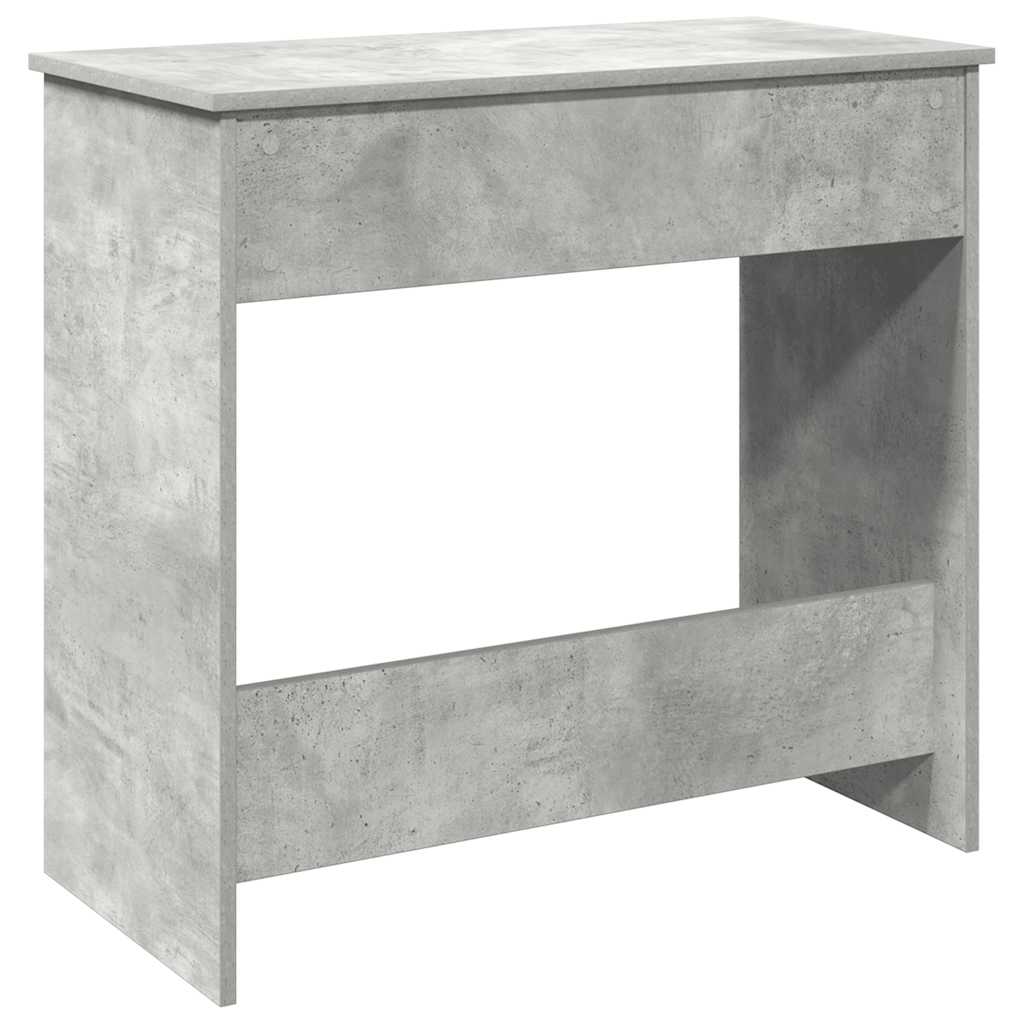 Desk concrete grey 80x40x75 cm wood material