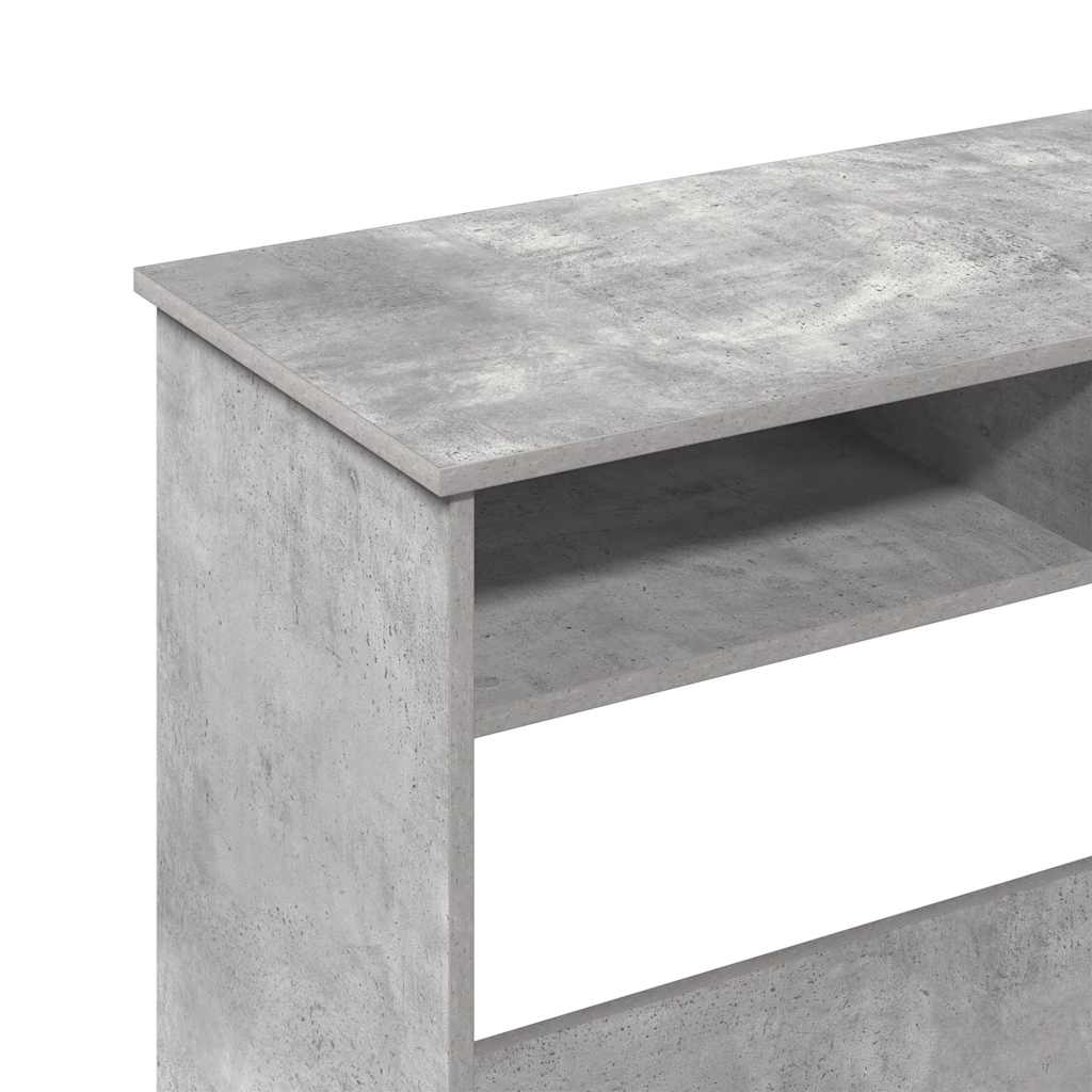 Desk concrete grey 80x40x75 cm wood material