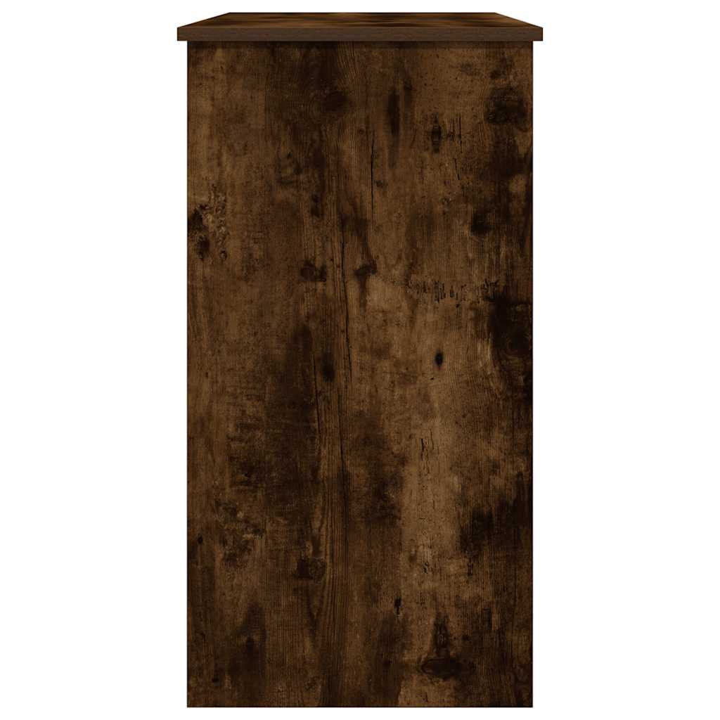 Bureau chêne fumé 80x40x75 cm bois d'ingénierie