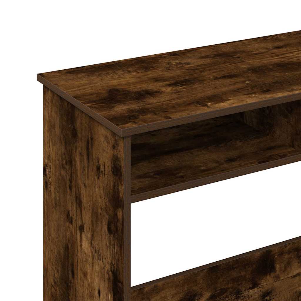 Bureau chêne fumé 80x40x75 cm bois d'ingénierie