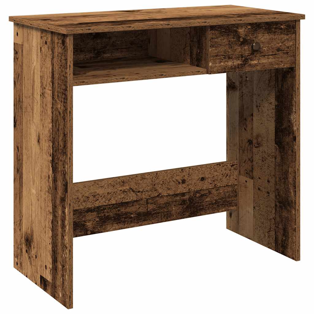 Desk Old Wood Look 80x40x75 cm Engineered Wood