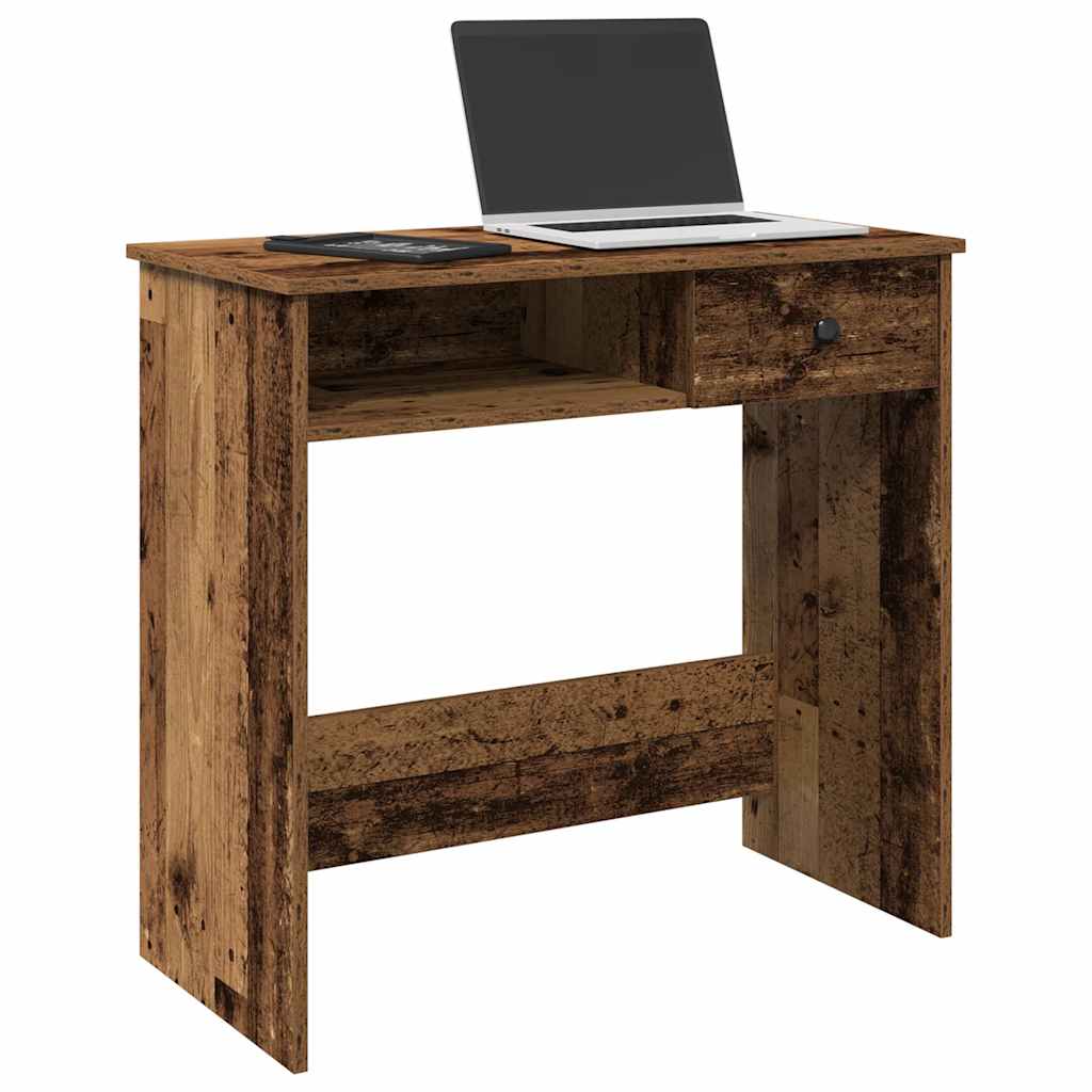 Desk Old Wood Look 80x40x75 cm Engineered Wood