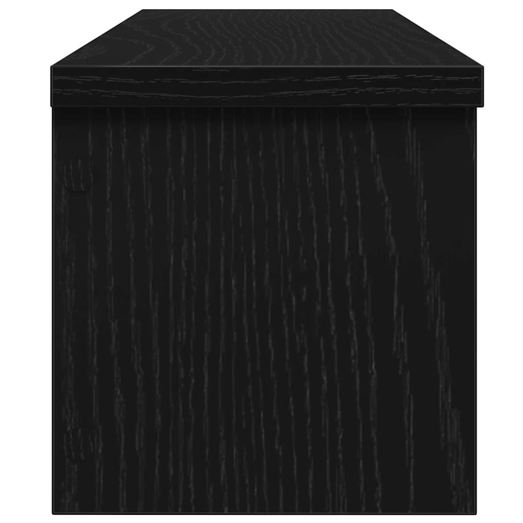 Küchenregal Stapelbar Schwarz 50x15x16 cm Holzwerkstoff