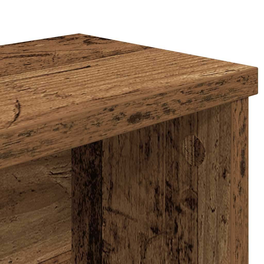 Küchenregal Stapelbar Altholz-Optik 50x15x16 cm Holzwerkstoff