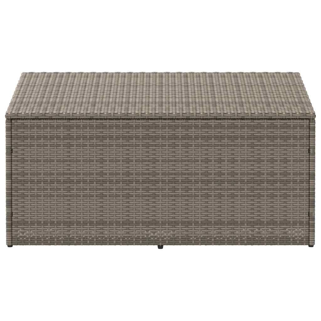Garten-Aufbewahrungsbox Grau 110 x 50 x 58 cm Poly Rattan