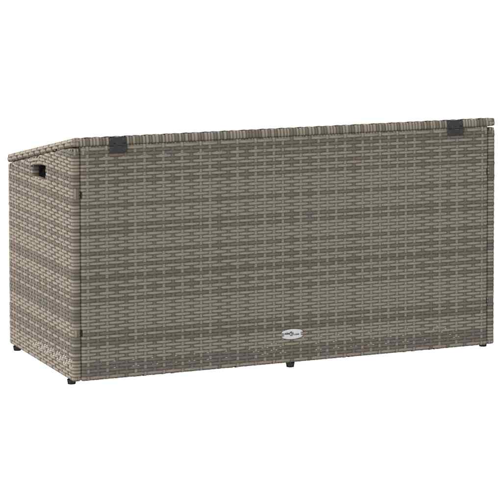 Garten-Aufbewahrungsbox Grau 110 x 50 x 58 cm Poly Rattan