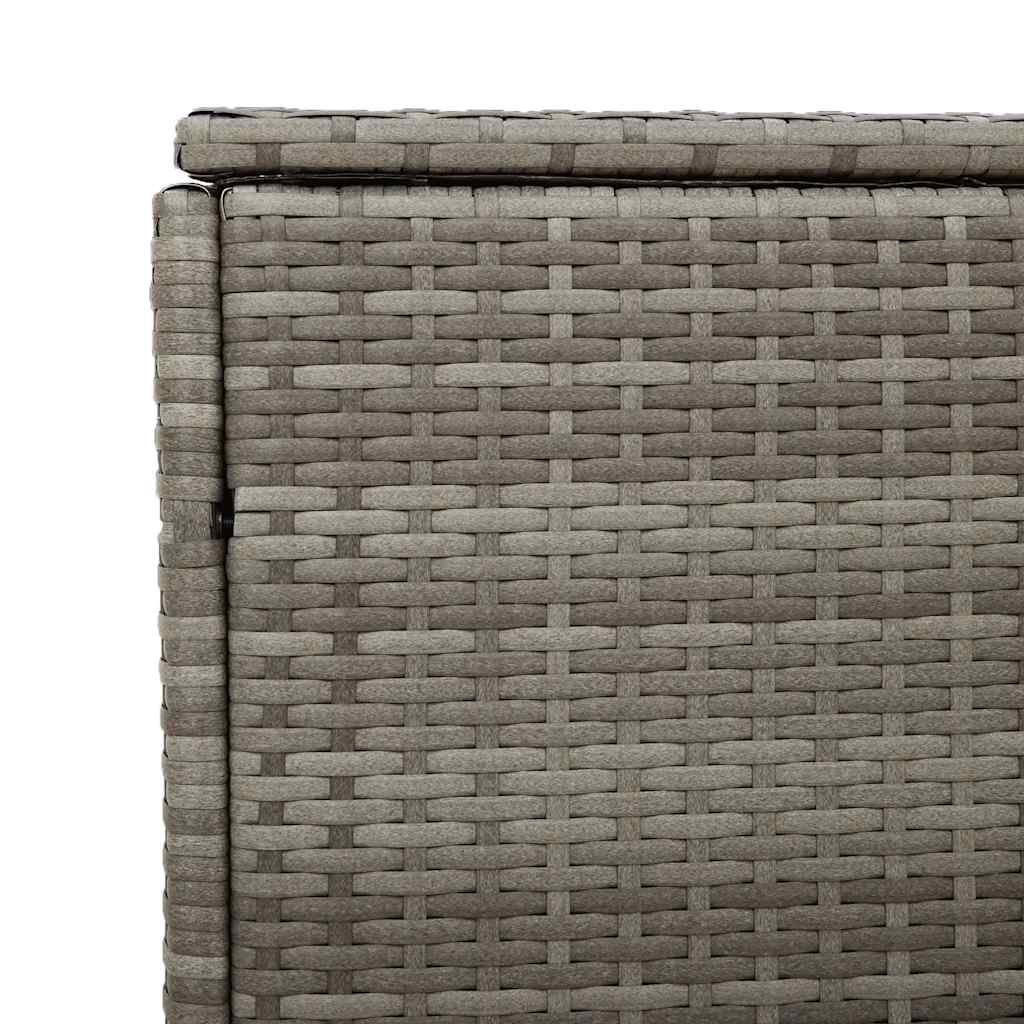 Garten-Aufbewahrungsbox Grau 110 x 50 x 58 cm Poly Rattan