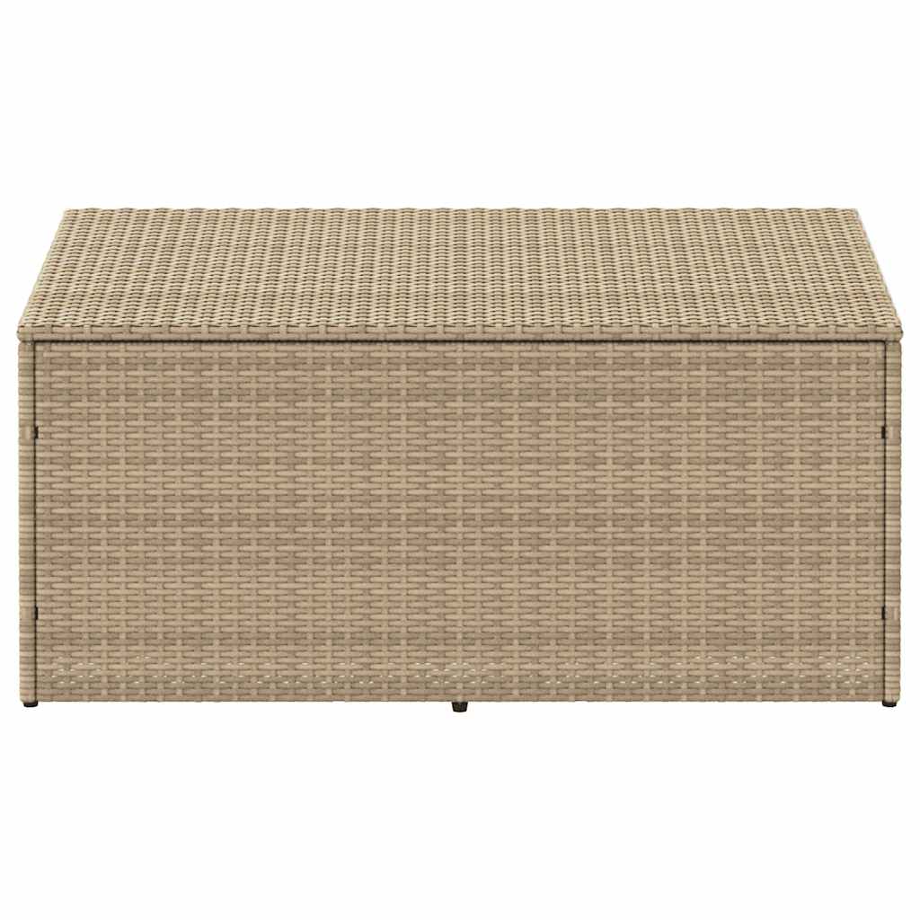 Garten-Aufbewahrungsbox Beige 110 x 50 x 58 cm Poly Rattan