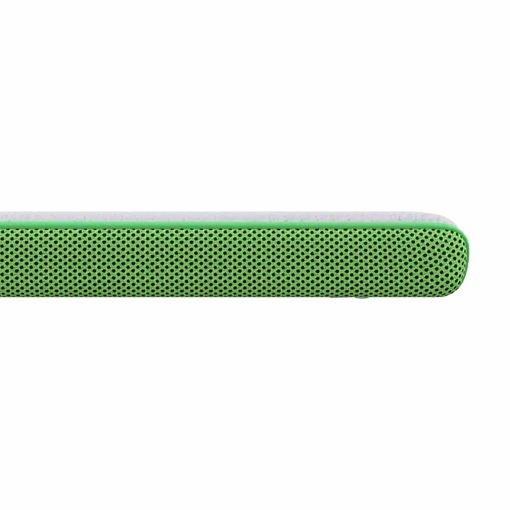 Mattress Topper White and Green 90 x 190 cm Jacquard Fabric