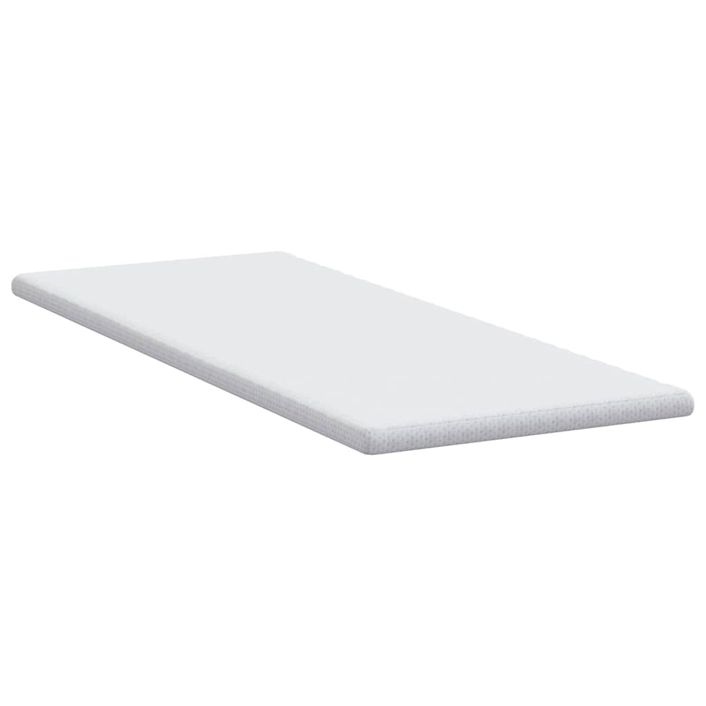 Surmatelas blanc 80 x 200 cm Tissu jacquard