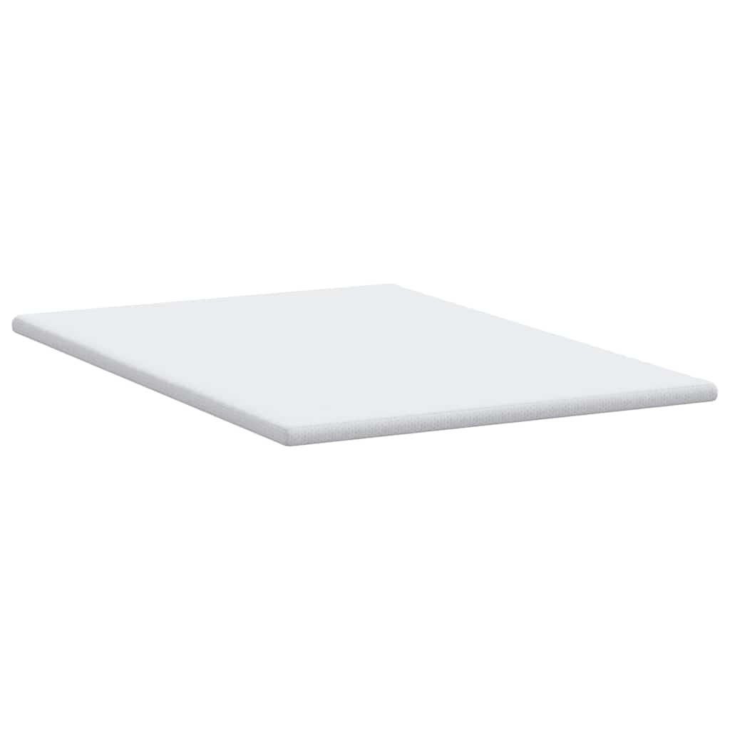 Mattress Topper White 160 x 200 cm Jacquard Fabric