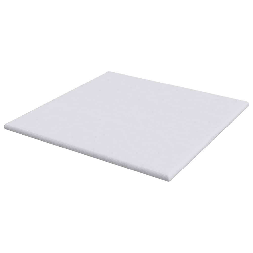 Mattress Topper White 180 x 200 cm Jacquard Fabric