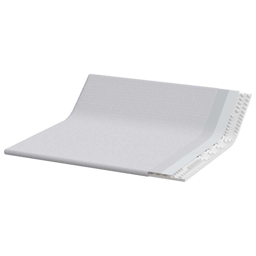 Surmatelas blanc 180 x 200 cm tissu jacquard