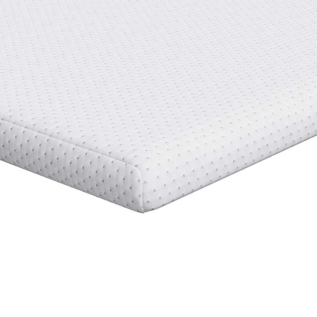 Matratzenauflage Weiß 70 x 200 cm Jacquard Stoff