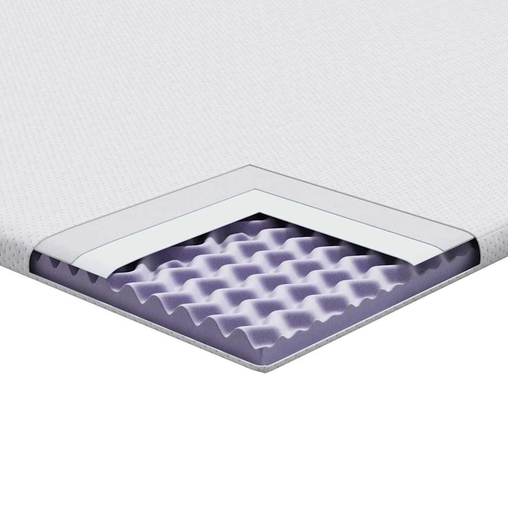 Surmatelas Blanc 160 x 200 cm Tissu Jacquard