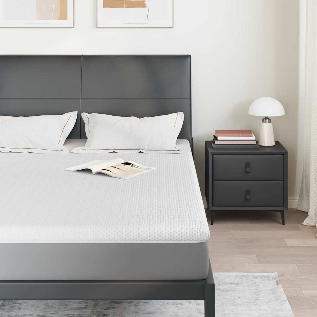 Surmatelas Blanc 160 x 200 cm Tissu Jacquard