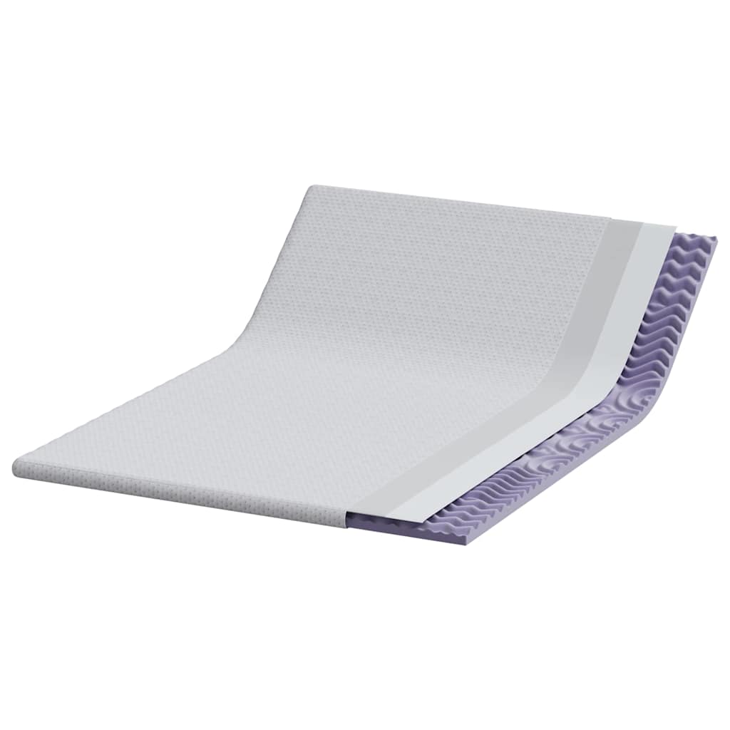 Surmatelas Blanc 160 x 200 cm Tissu Jacquard