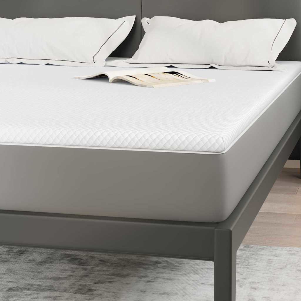 Matratzenauflage Weiß 140 x 200 cm Jacquard Stoff