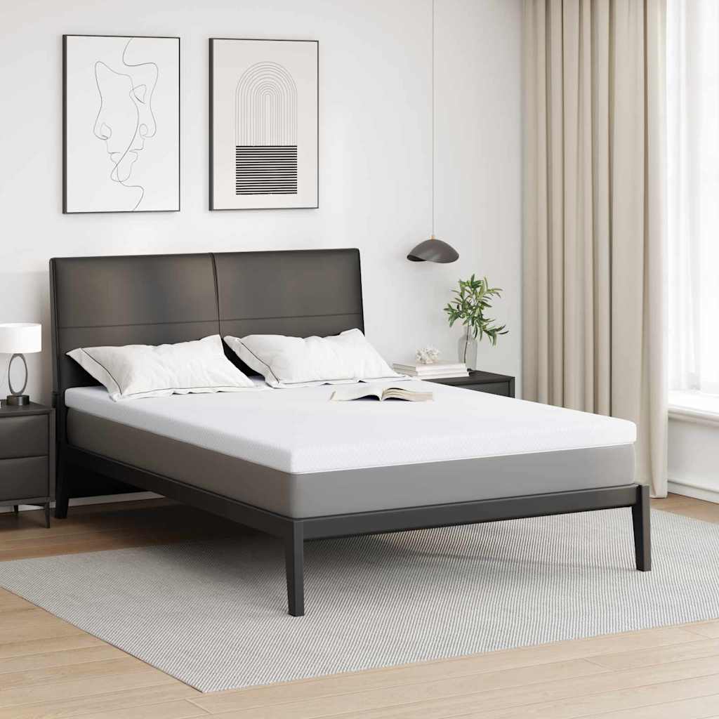 Matratzenauflage Weiß 140 x 190 cm Jacquard Stoff