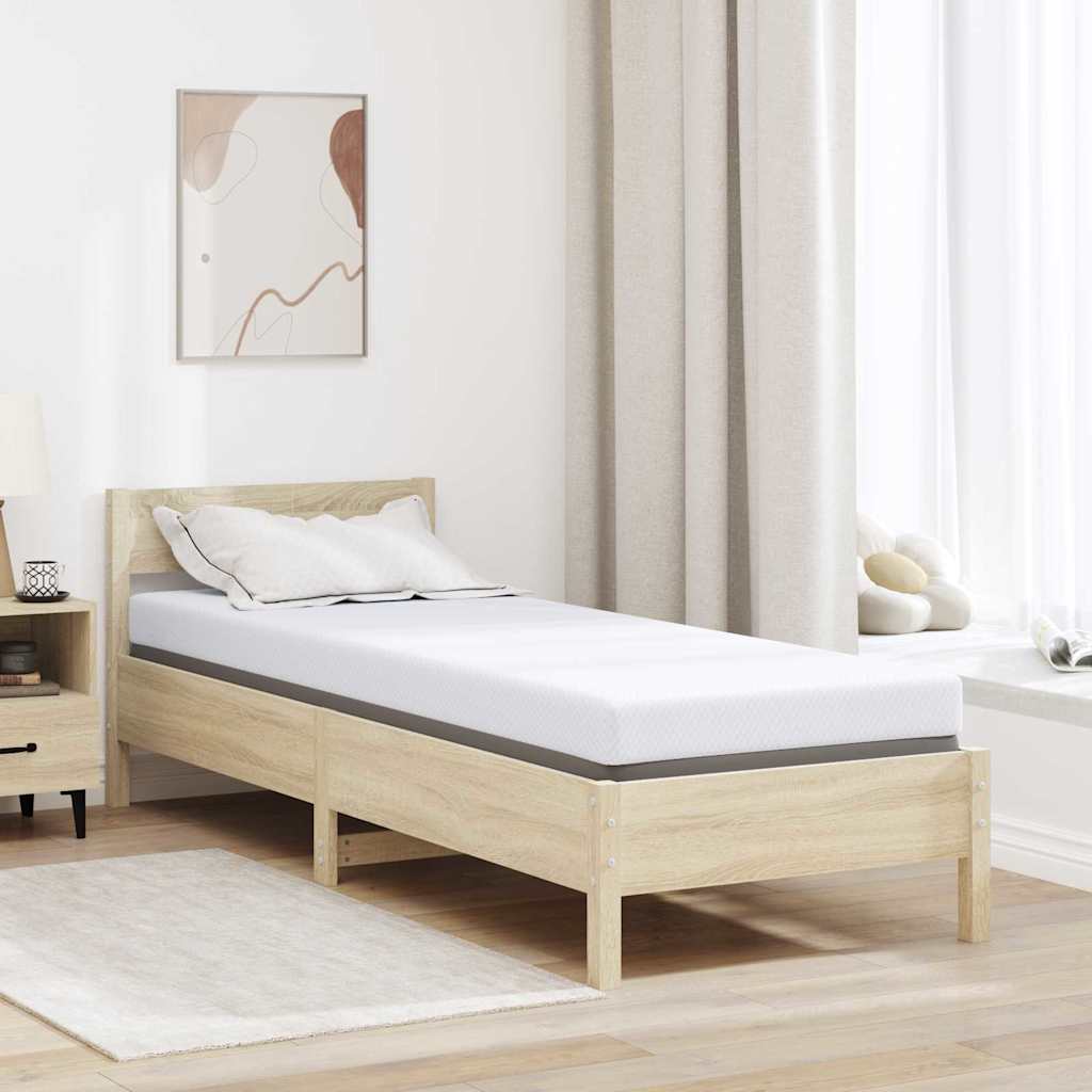 Mattress Topper White 70 x 200 cm Jacquard Fabric