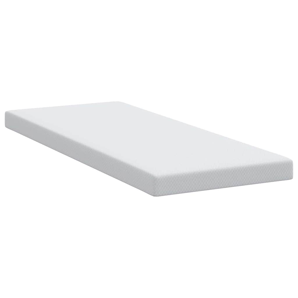 Mattress Topper White 70 x 200 cm Jacquard Fabric